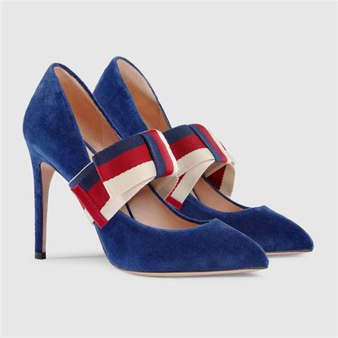 gucci velvet pumps|Gucci velvet heels.